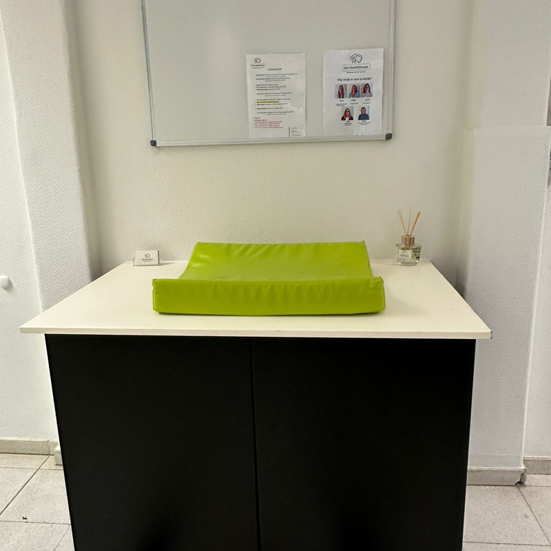 Verzorgingstafel in Het Knuffelhuisje Nazareth-De Pinte